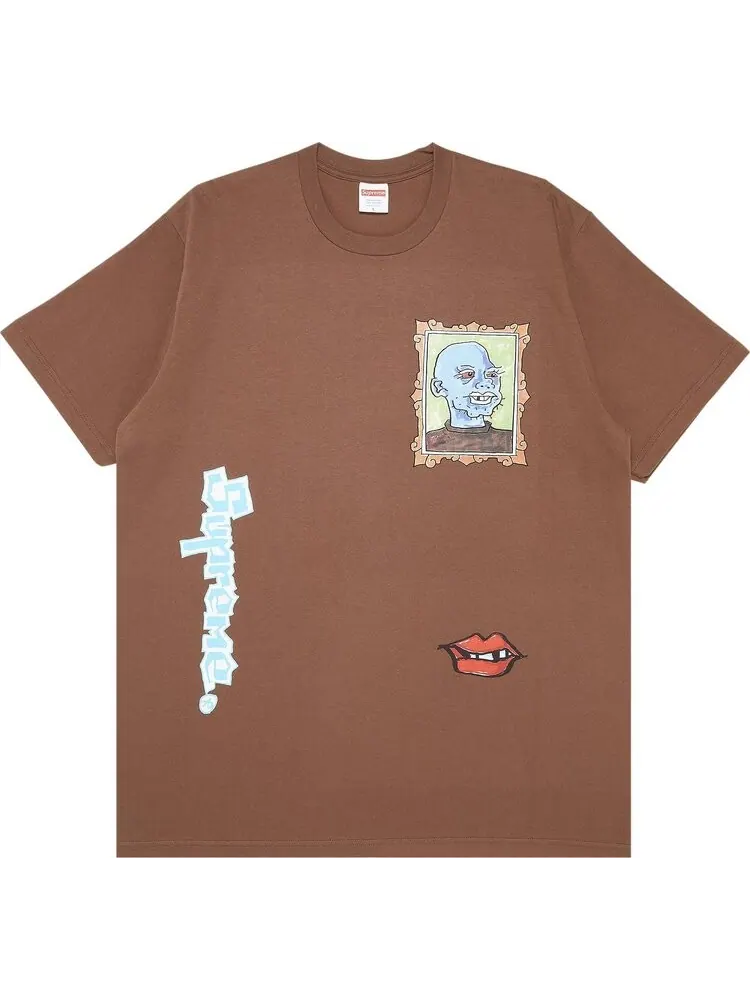 Футболка Supreme Gonz Portrait Tee 'Brown' — изображение 1 из 3, коричневый