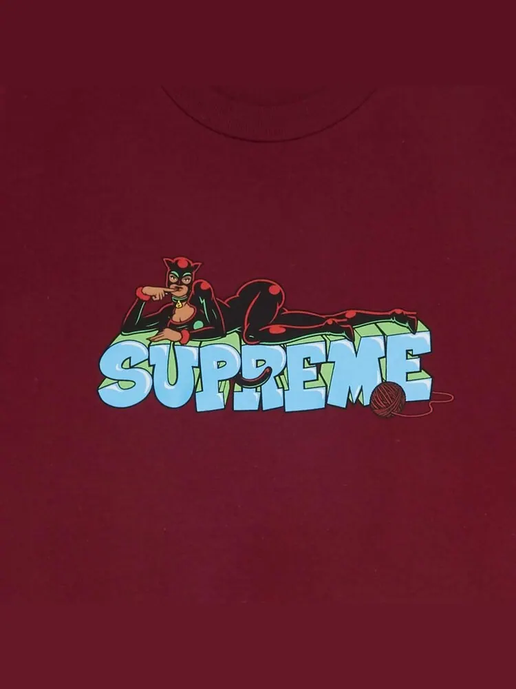 Футболка Supreme Catwoman Tee 'Cardinal' — изображение 3 из 3, красный