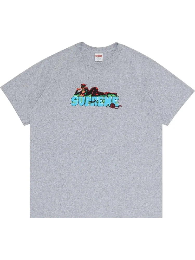 Футболка Supreme Catwoman Tee 'Heather Grey' — изображение 1 из 3, серый