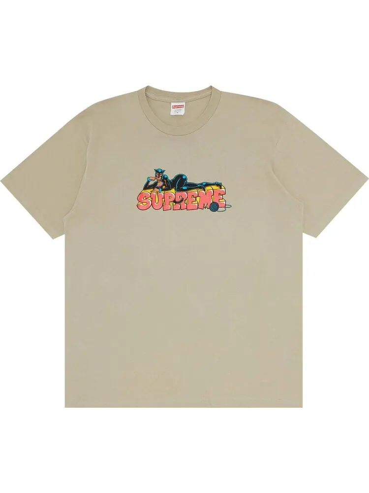 Футболка Supreme Catwoman Tee 'Stone' — изображение 1 из 3, бежевый