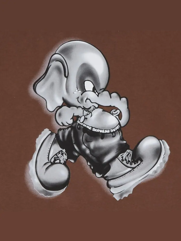 Футболка Supreme Elephant Tee 'Brown' — изображение 3 из 3, коричневый