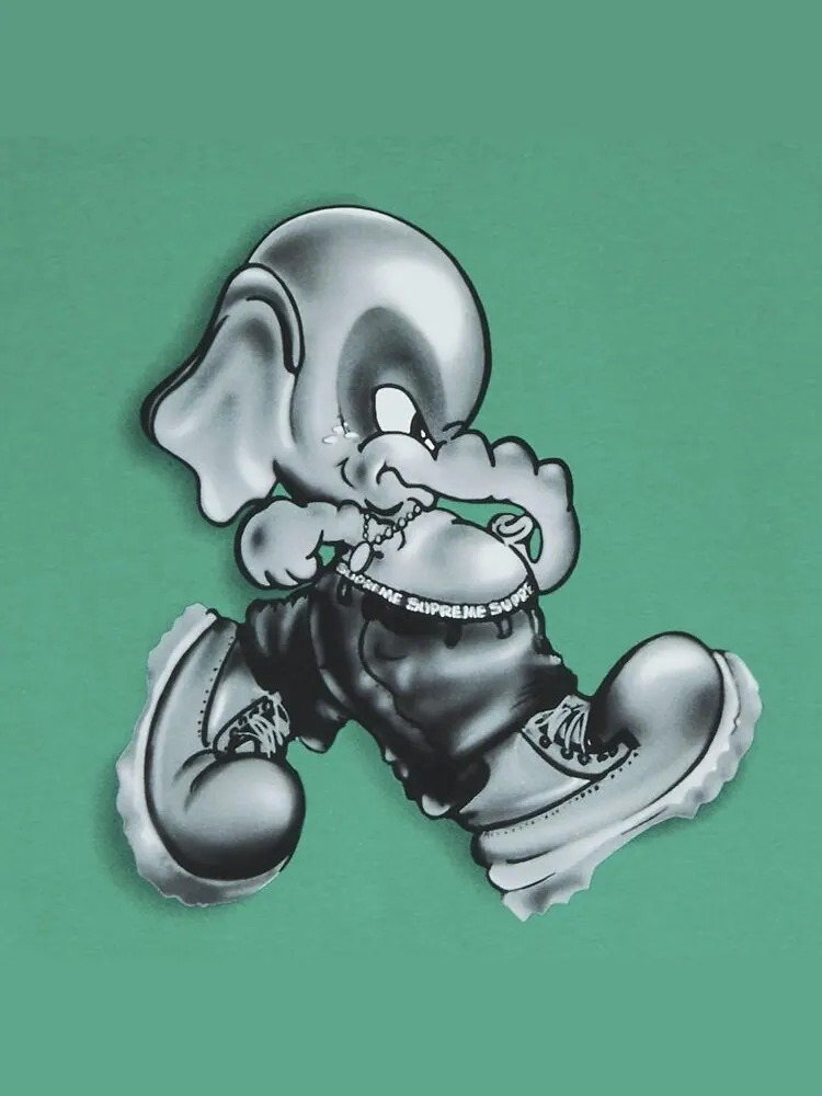 Футболка Supreme Elephant Tee 'Green' — изображение 3 из 3, зеленый