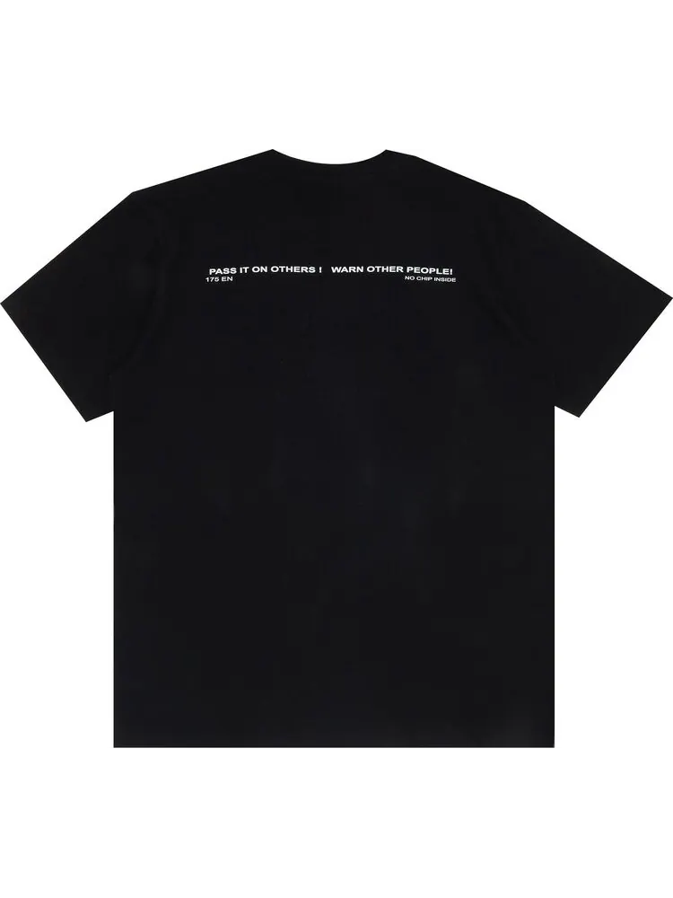 Футболка Supreme Warning Tee 'Black' — изображение 2 из 3, черный