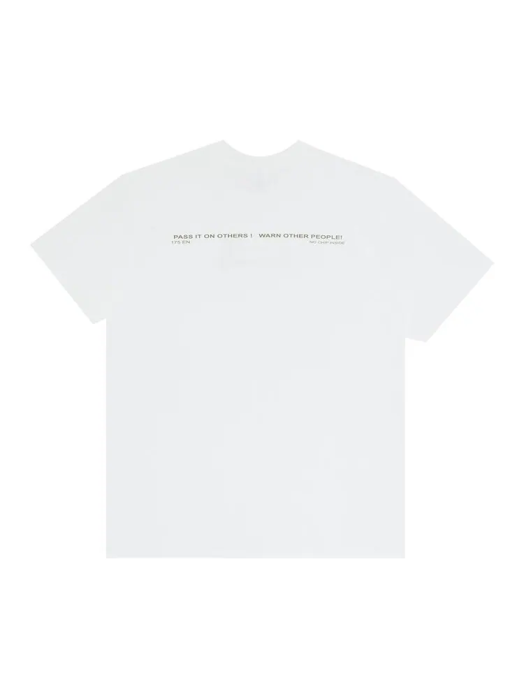 Футболка Supreme Warning Tee 'White' — изображение 2 из 3, белый