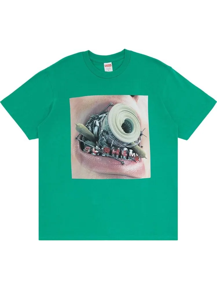 Футболка Supreme Braces Tee 'Green' — изображение 1 из 3, зеленый