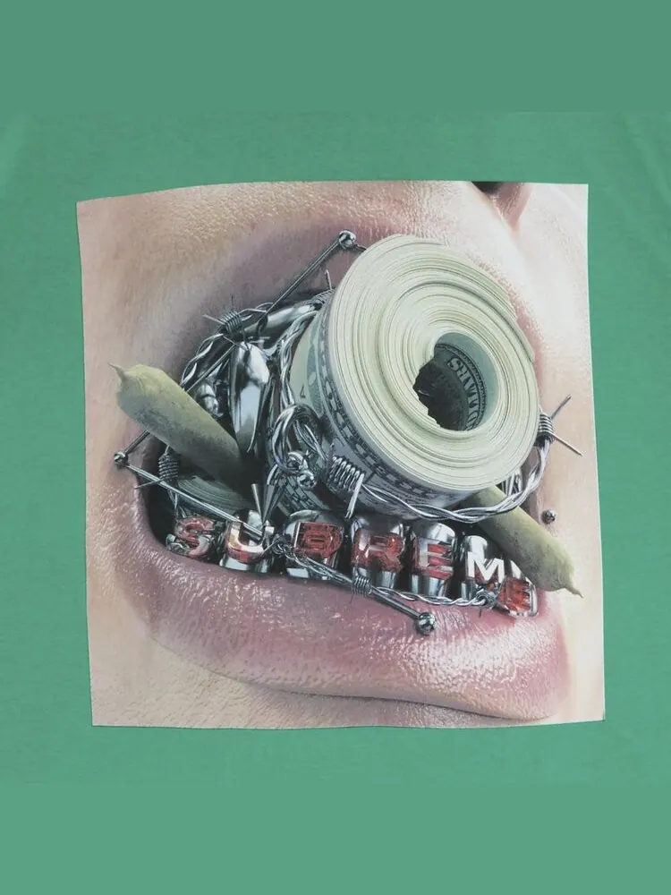 Футболка Supreme Braces Tee 'Green' — изображение 3 из 3, зеленый