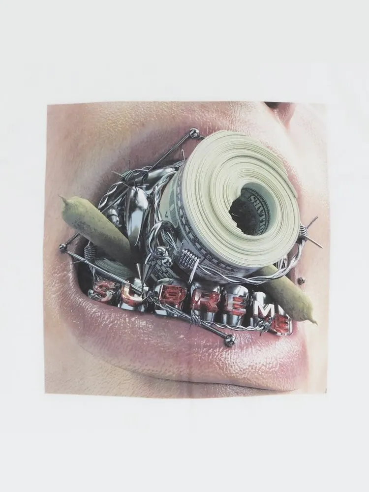 Футболка Supreme Braces Tee 'White' — изображение 3 из 3, белый