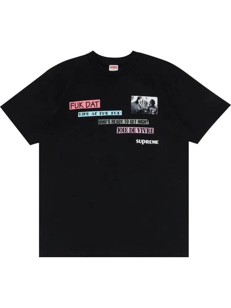 Футболка Supreme Joie De Vivre Tee 'Black' — изображение 1 из 3, черный