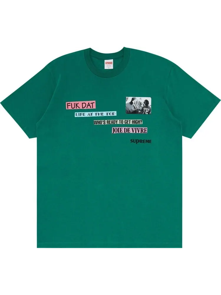 Футболка Supreme Joie De Vivre Tee 'Light Pine' — изображение 1 из 3, зеленый