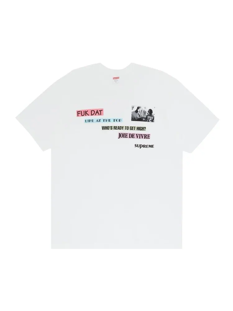 Футболка Supreme Joie De Vivre Tee 'White' — изображение 1 из 3, белый