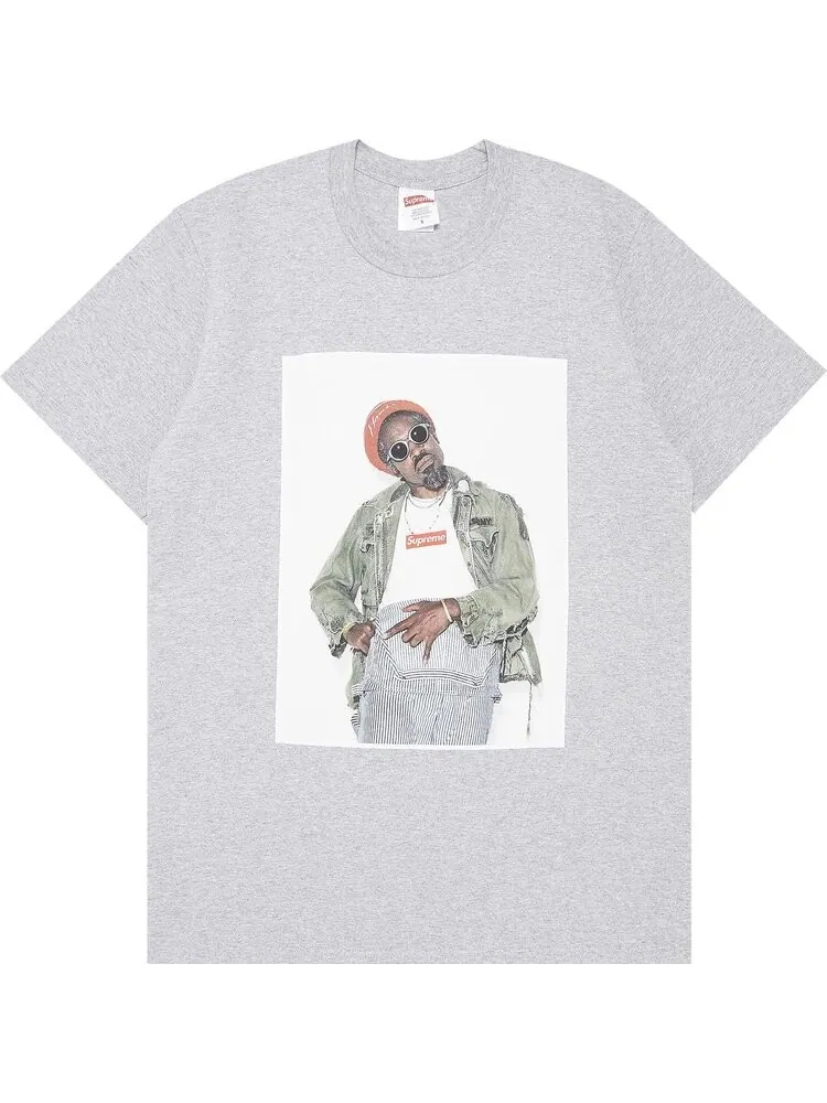 Футболка Supreme André 3000 Tee 'Heather Grey' — изображение 1 из 3, серый