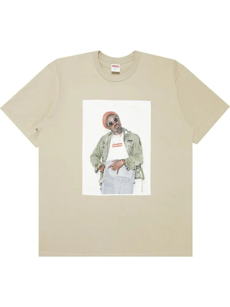 Футболка Supreme André 3000 Tee 'Stone' — изображение 1 из 3, загар