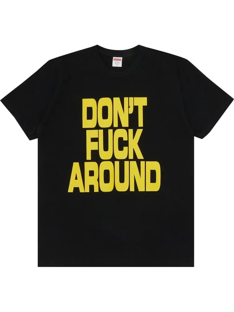 Футболка Supreme Don't f*ck Around Tee 'Black' — изображение 1 из 3, черный