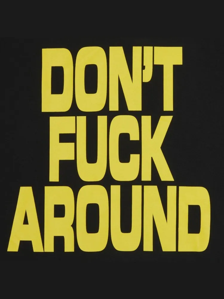 Футболка Supreme Don't f*ck Around Tee 'Black' — изображение 3 из 3, черный