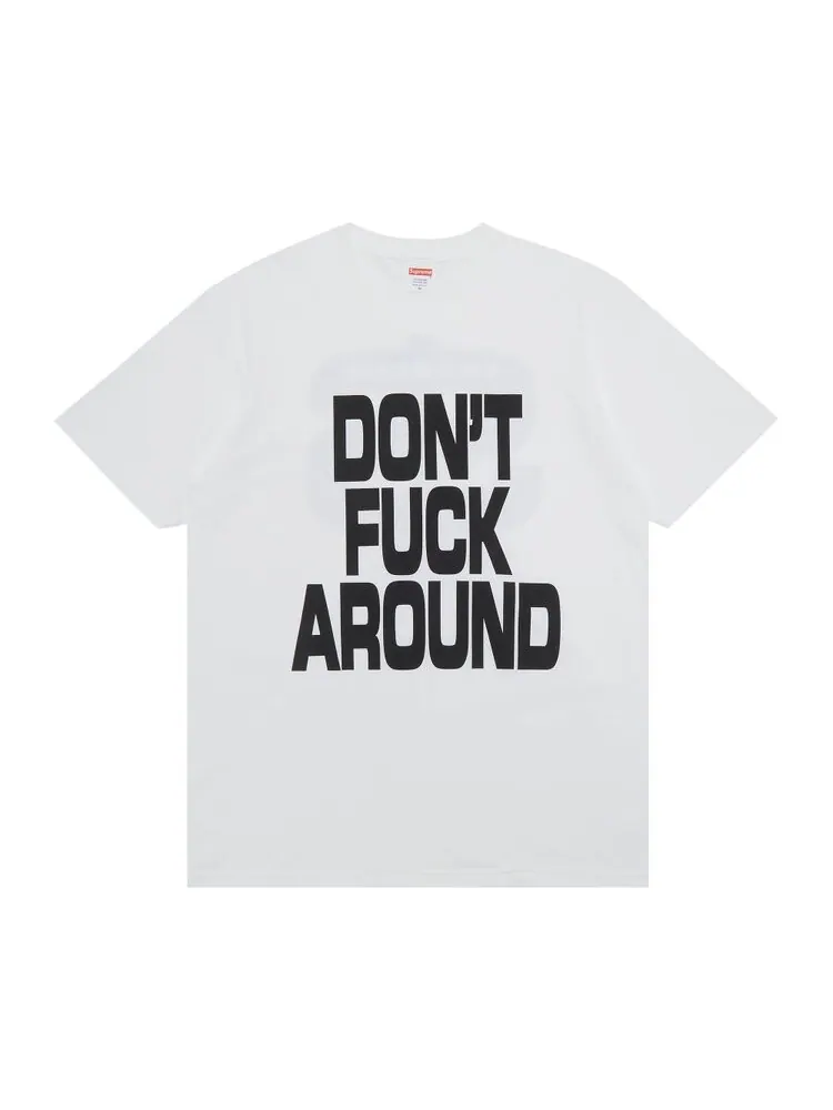 Футболка Supreme Don't f*ck Around Tee 'White' — изображение 1 из 3, белый
