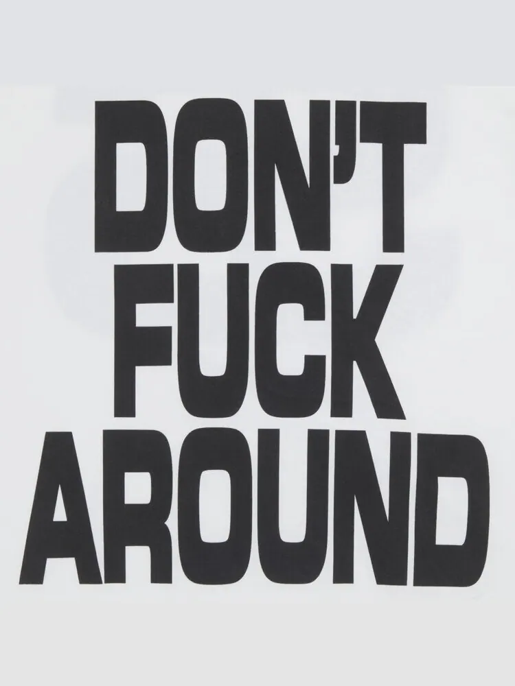 Футболка Supreme Don't f*ck Around Tee 'White' — изображение 3 из 3, белый