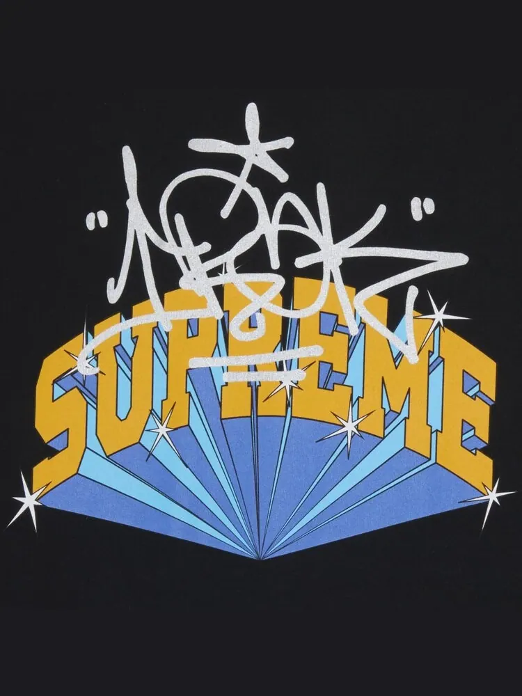 Футболка Supreme x IRAK Arc Tee 'Black' — изображение 3 из 3, черный