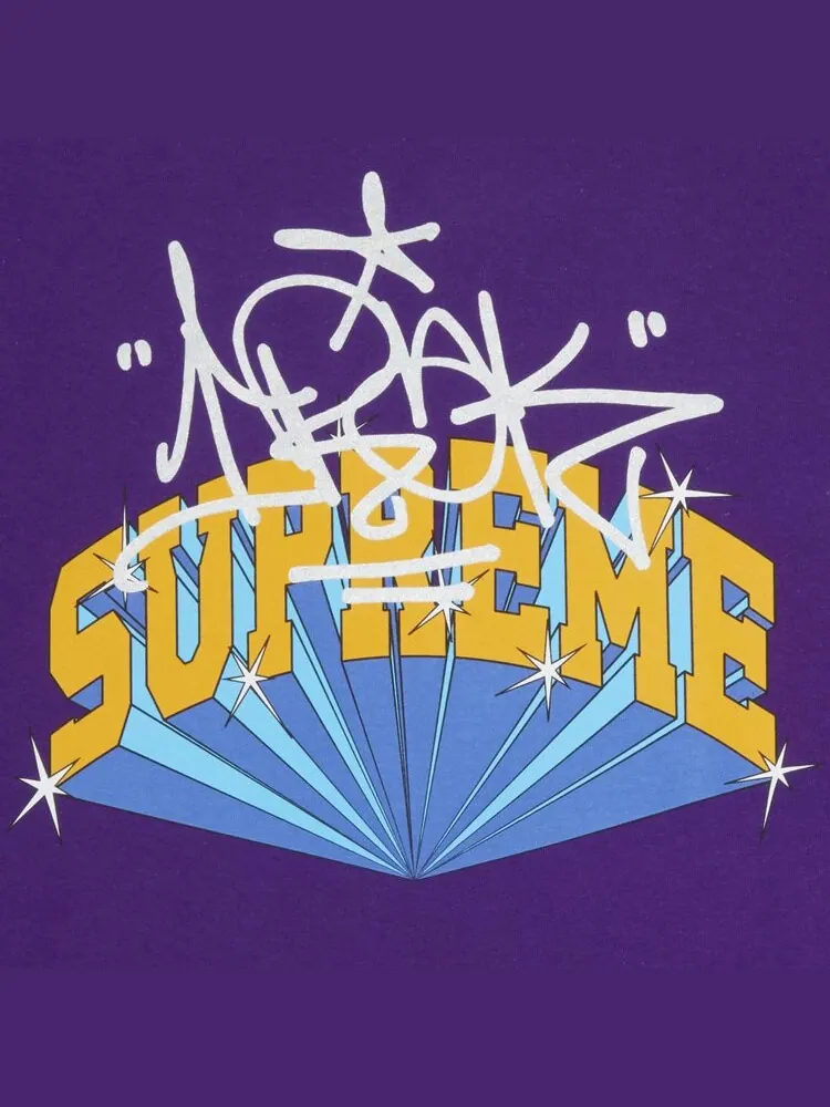 Футболка Supreme x IRAK Arc Tee 'Purple' — изображение 3 из 3, фиолетовый
