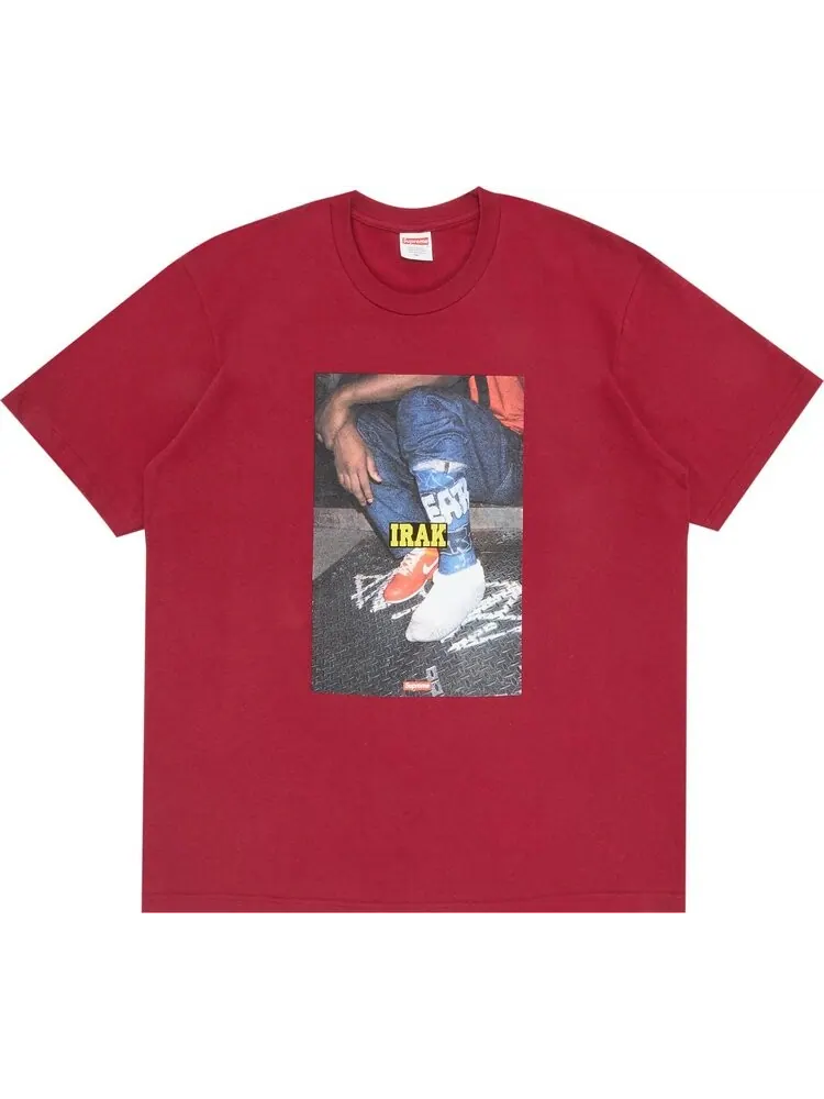 Футболка Supreme x IRAK Cast Tee 'Cardinal' — изображение 1 из 3, красный
