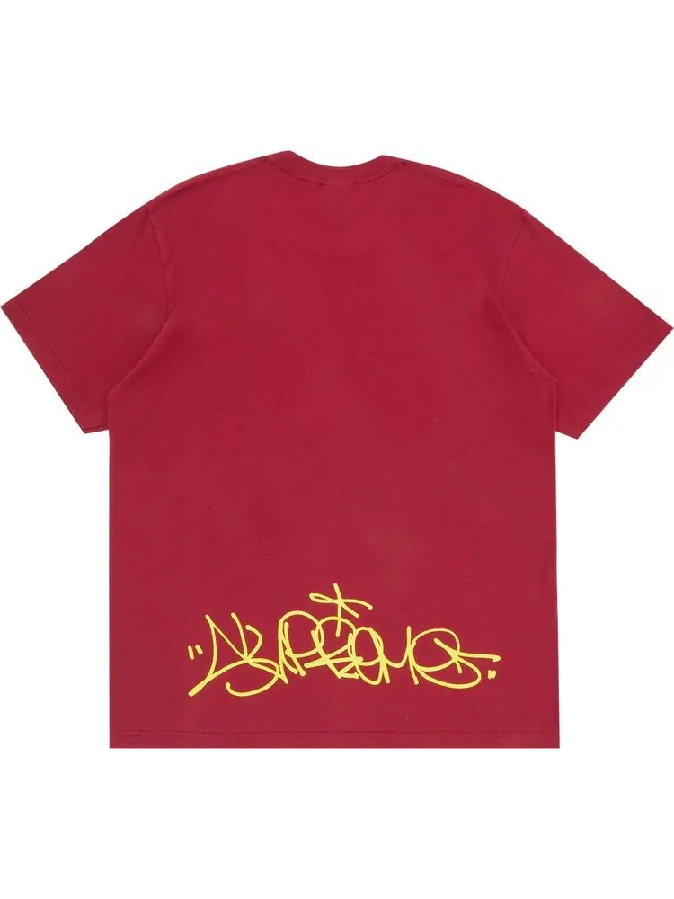 Футболка Supreme x IRAK Cast Tee 'Cardinal' — изображение 2 из 3, красный