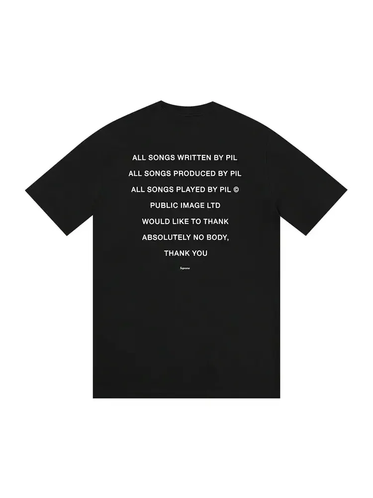 Футболка Supreme x PiL — изображение 2 из 2, черный