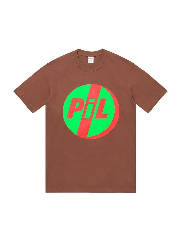 Футболка Supreme x PiL Tee Brown — изображение 1 из 2, коричневый