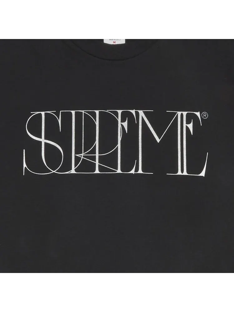 Футболка Supreme Trademark Tee 'Black' — изображение 3 из 3, черный