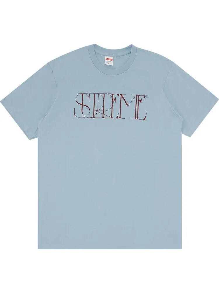 Футболка Supreme Trademark Tee 'Dusty Blue' — изображение 1 из 3, синий