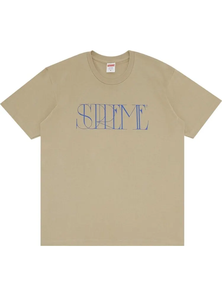 Футболка Supreme Trademark Tee 'Stone' — изображение 1 из 3, загар