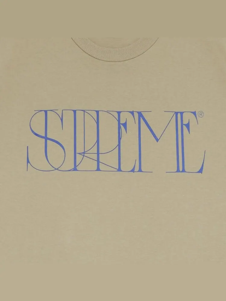 Футболка Supreme Trademark Tee 'Stone' — изображение 3 из 3, загар