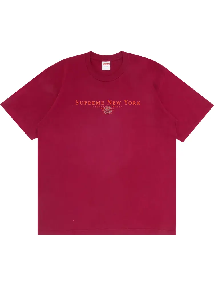 Футболка Supreme Tradition Tee 'Cardinal' — изображение 1 из 1, красный