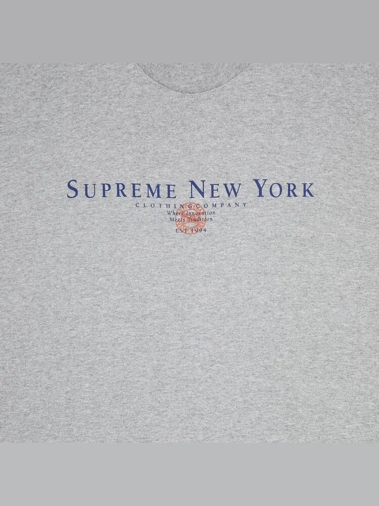 Футболка Supreme Tradition Tee 'Heather Grey' — изображение 3 из 3, серый