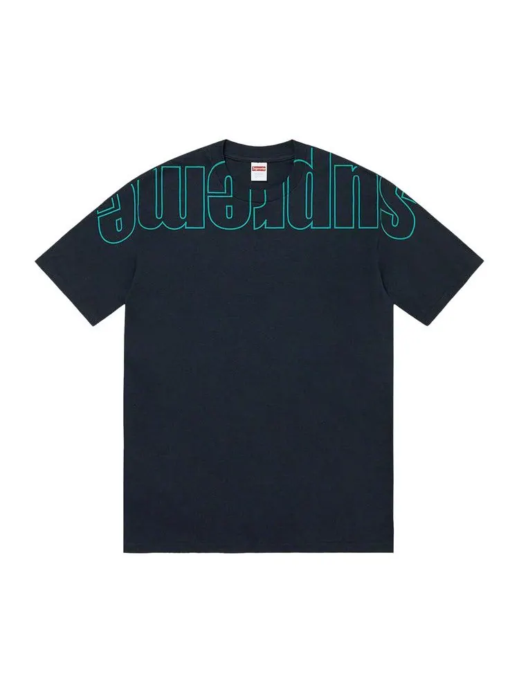 Футболка Supreme Upside Down Tee 'Navy' — изображение 1 из 1, синий