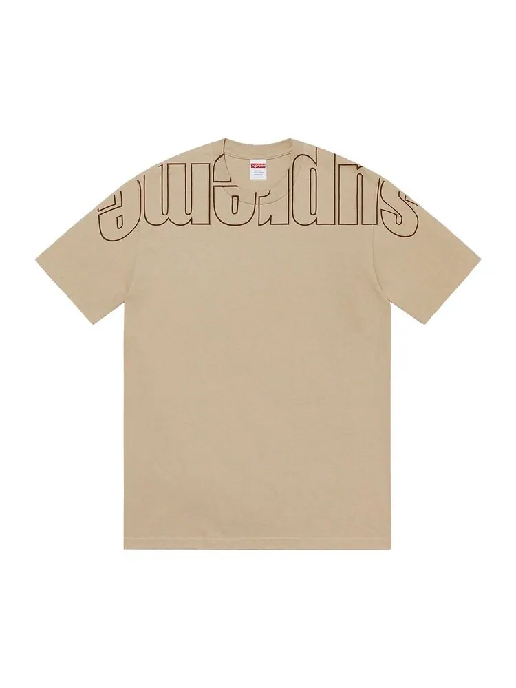 Футболка Supreme Upside Down Tee Stone — изображение 1 из 1, серый