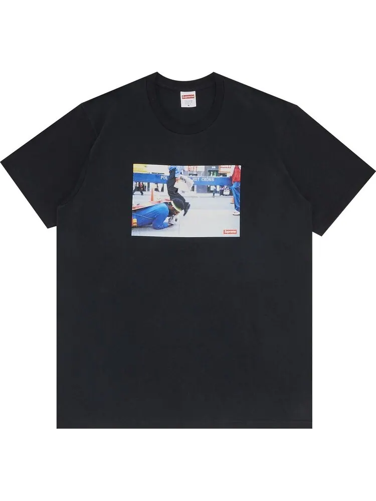Футболка Supreme x Pope.L Training Crawl Tee 'Black' — изображение 1 из 3, черный