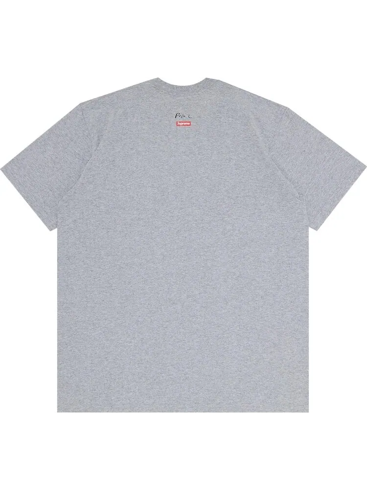 Футболка Supreme x Pope.L Training Crawl Tee 'Heather Grey' — изображение 2 из 3, серый