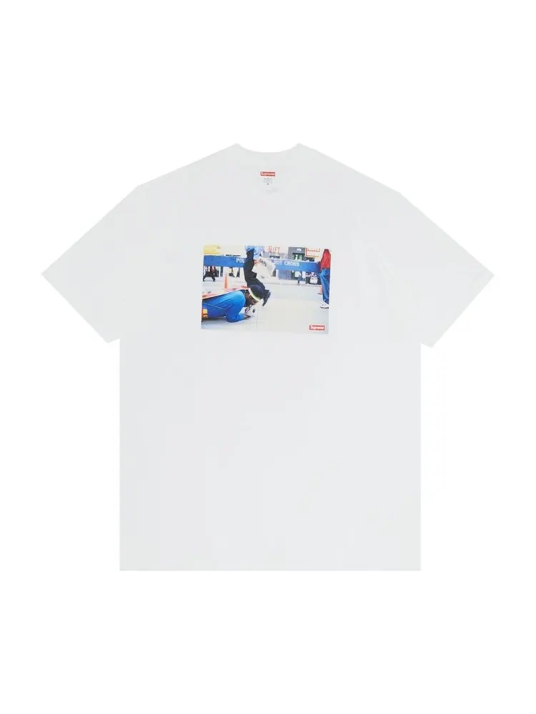 Футболка Supreme x Pope.L Training Crawl Tee 'White' — изображение 1 из 3, белый
