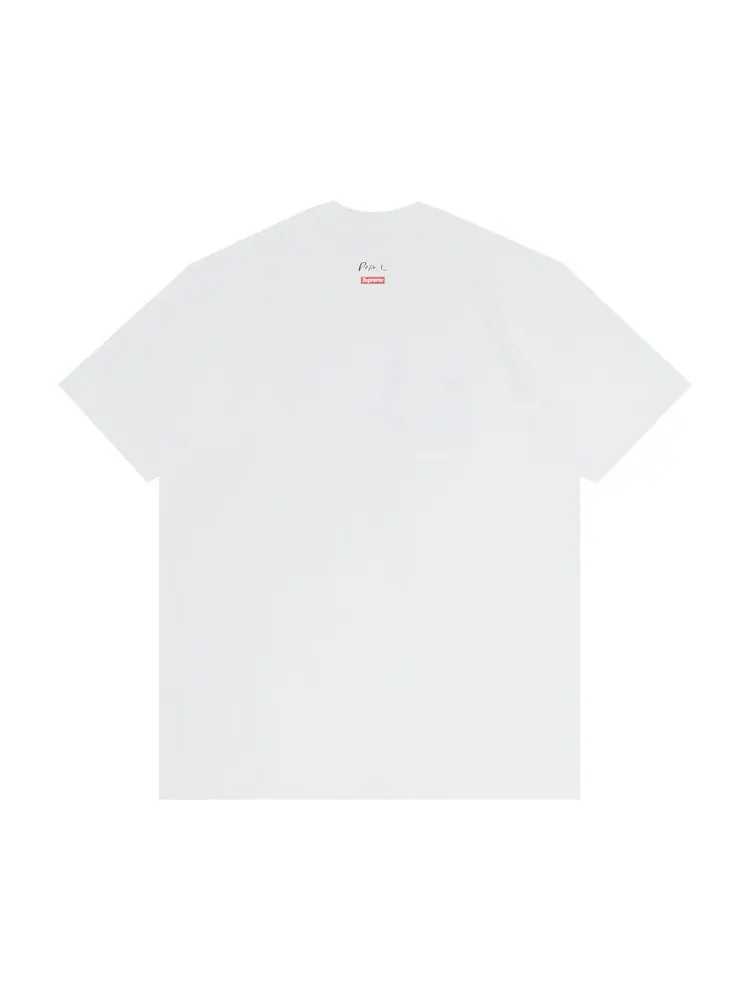 Футболка Supreme x Pope.L Training Crawl Tee 'White' — изображение 2 из 3, белый