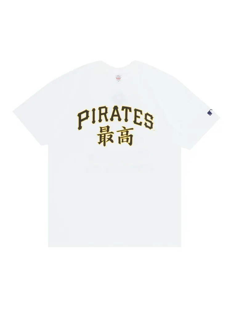 Футболка Supreme x MLB Kanji Teams Tee - Pirates 'White' — изображение 1 из 3, белый