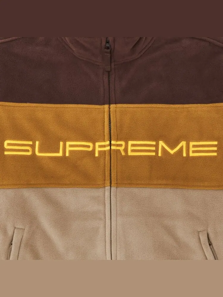 Куртка Supreme Polartec Zip 'Brown' — изображение 3 из 3, коричневый