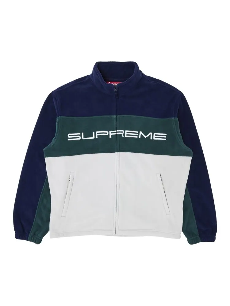 Куртка Supreme Polartec Zip 'Navy' — изображение 1 из 3, синий