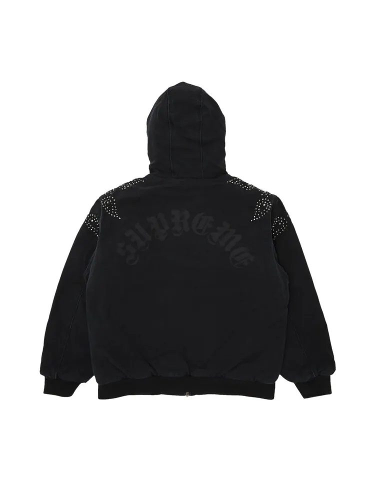 Куртка Supreme Paisley Studded Work 'Black' — изображение 2 из 3, черный