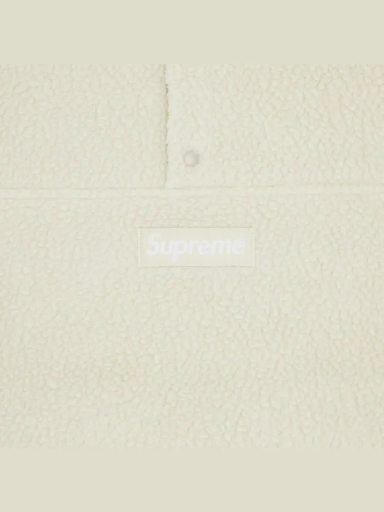 Пуловер Supreme Polartec Shearling Reversible Pullover — изображение 3 из 4, бежевый