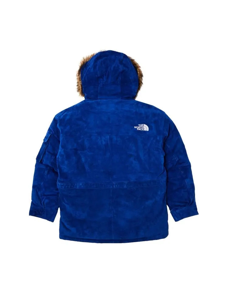 Парка Supreme x The North Face Suede 600-Fill Down Parka — изображение 2 из 3, синий