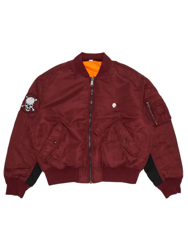 Бомбер Supreme x Bounty Hunter MA-1 'Burgundy' — изображение 1 из 3, красный