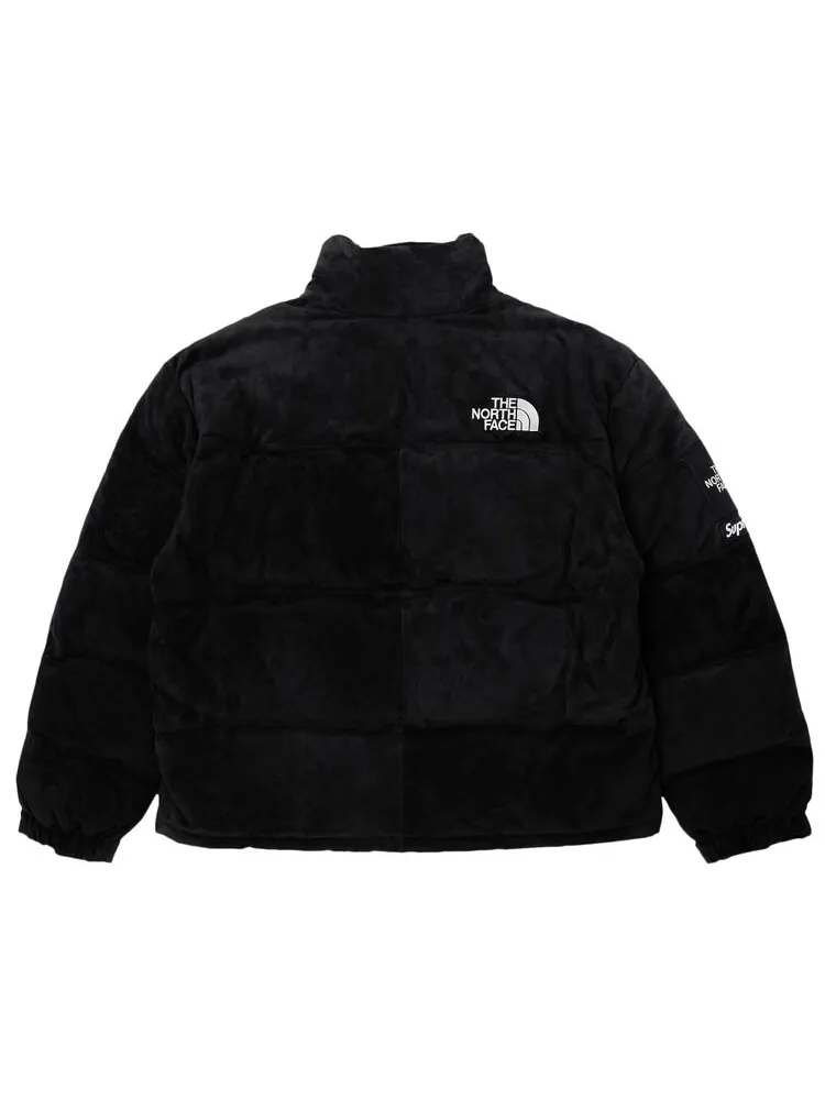Куртка Supreme x The North Face Suede Nuptse 'Black' — изображение 2 из 3, черный