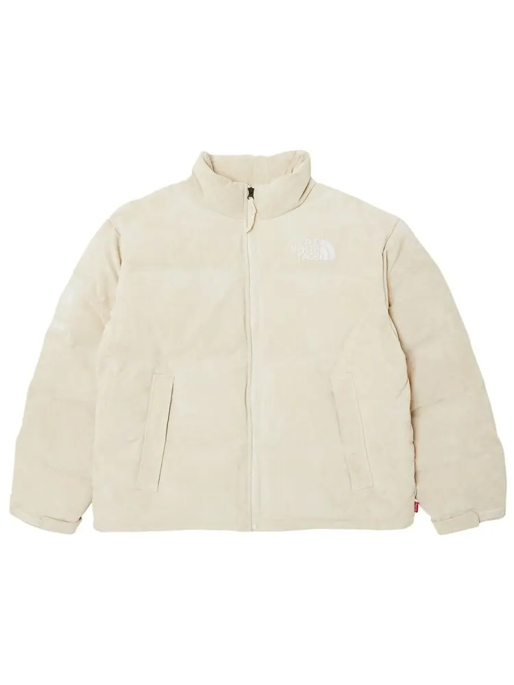 Куртка Supreme x The North Face Suede Nuptse 'Stone' — изображение 1 из 3, бежевый