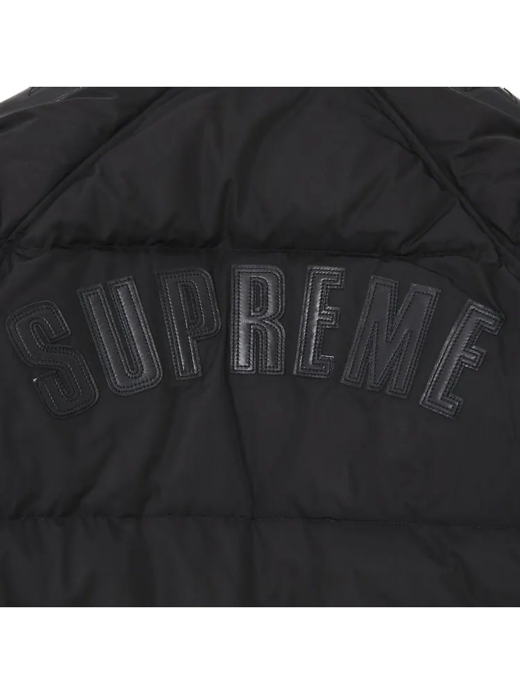 Куртка Supreme Star Sleeve Down Puffer 'Black' — изображение 3 из 3, черный