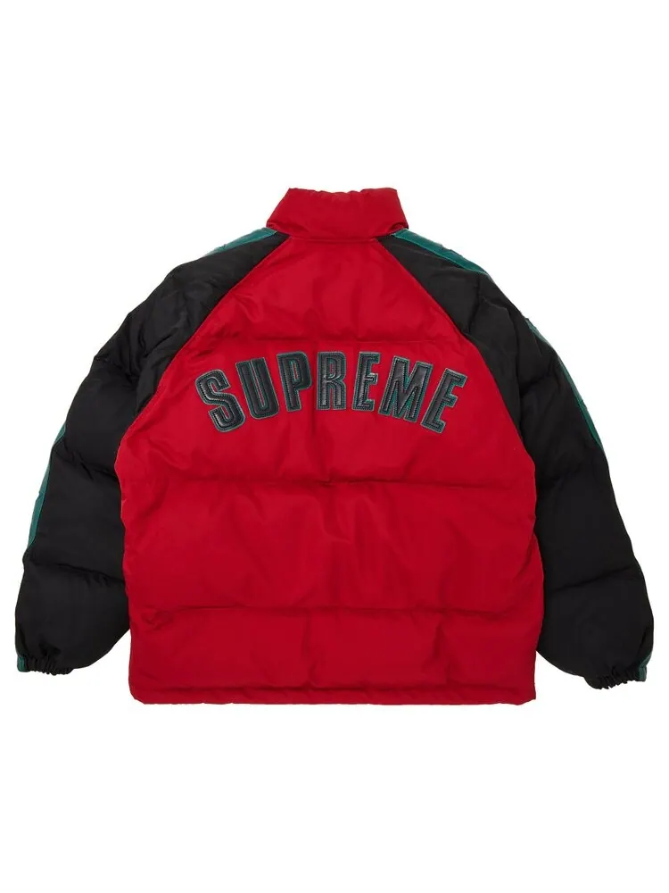 Куртка Supreme Star Sleeve Down Puffer 'Red' — изображение 2 из 3, красный