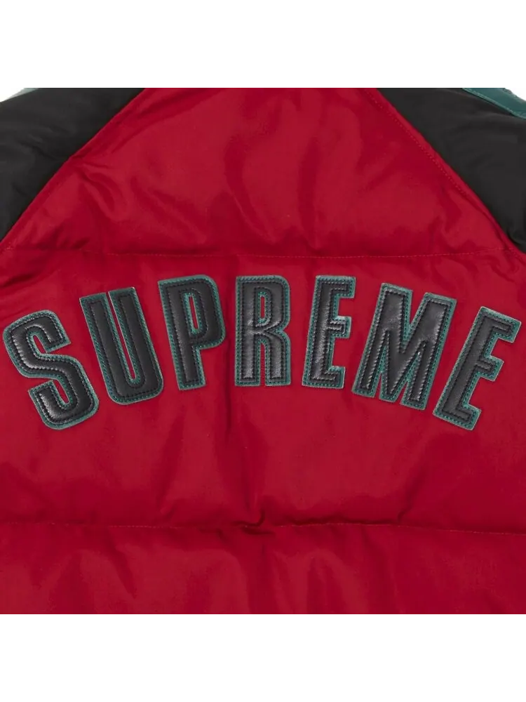 Куртка Supreme Star Sleeve Down Puffer 'Red' — изображение 3 из 3, красный